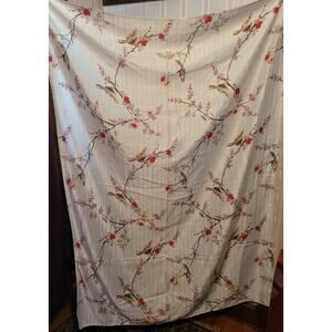 Lenox American by Design Floral Bird Tablecloth 49x68 inches